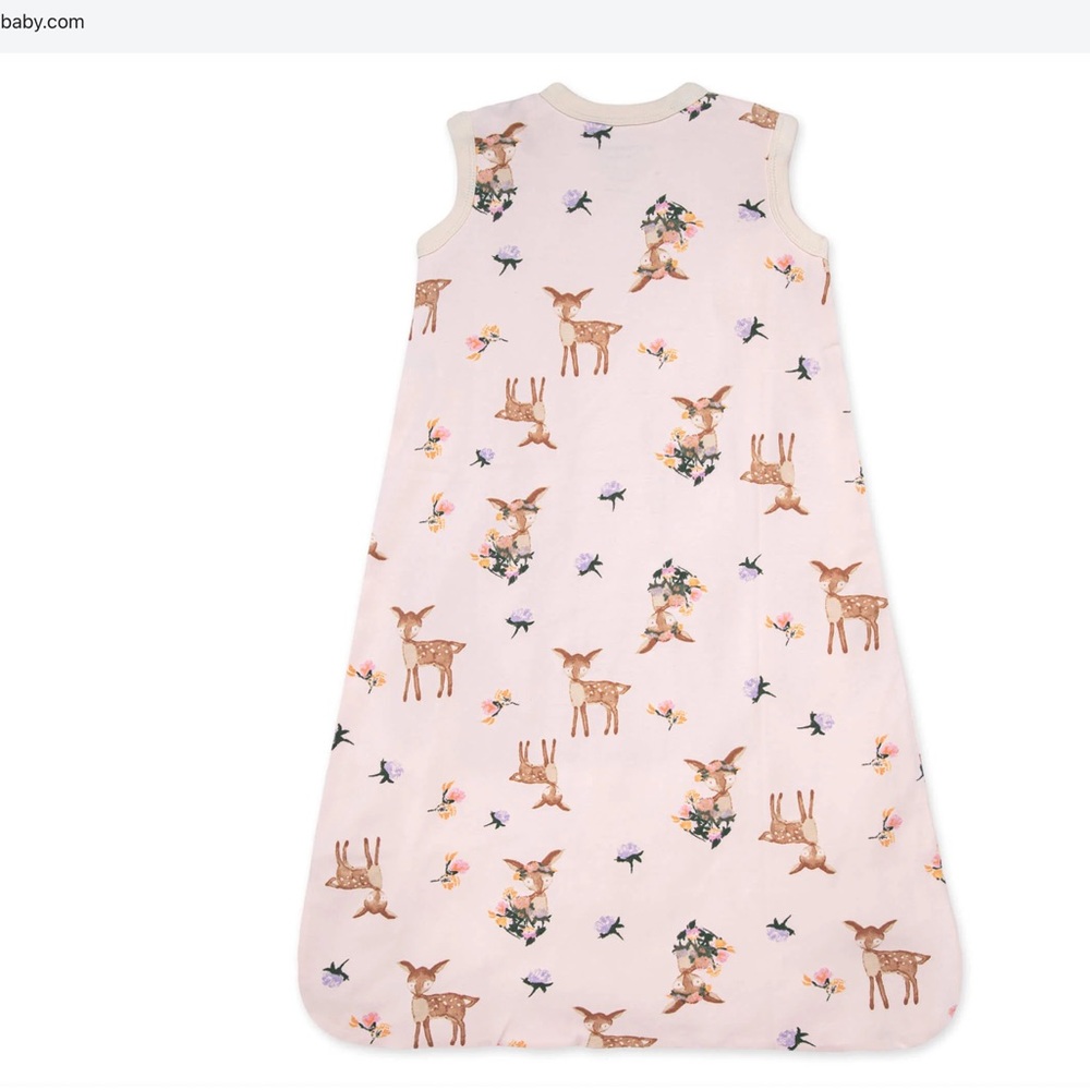 Burts Bees Baby Girl Sweet Doe Wearable Blanket Size M - 6-12 Mos - Picture 2 of 5